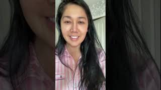 Beautiful Thai transgender woman talking to her audience in the morning