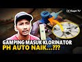 Kapur gamping dimasukkan klorinator. Apakah pH air auto naik...???