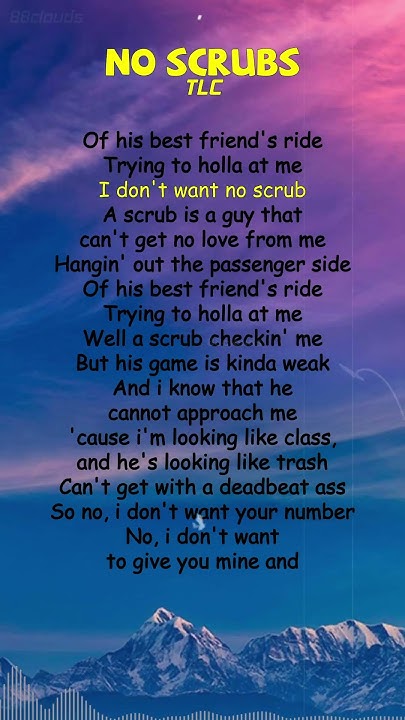 TLC - No Scrubs (Lyrics) #shorts - YouTube