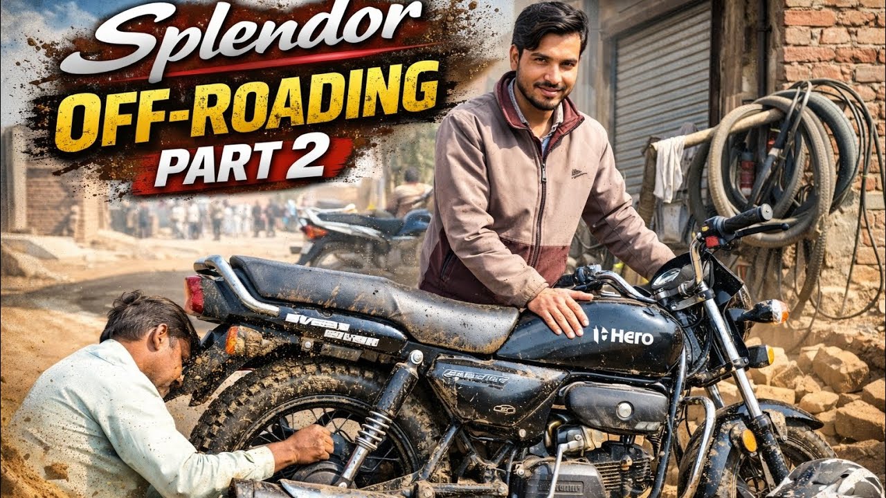 Splendor Off-Roading Part 2 💥🔥@fitbaazhashmi @souravjvlogs @YouTube #offroading #bike #splendor 