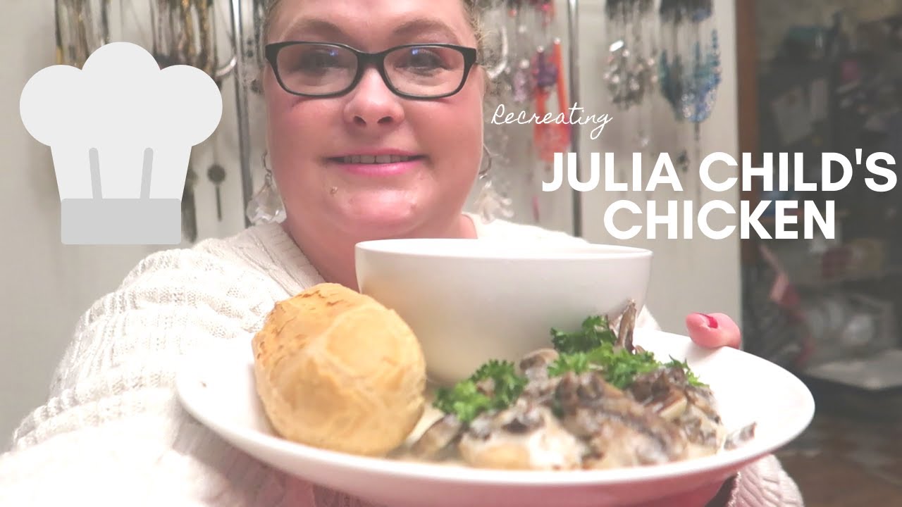 Day 7 Recreating Julia Child's Chicken Breasts with Mushroom Cream Sauce (but gluten free