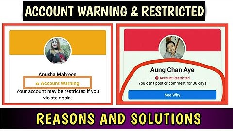 Facebook Account Warning And Restricted Problem | Account Restricted For 30 Days Solution 2021