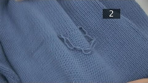 How To Repair A Snag In A Jumper