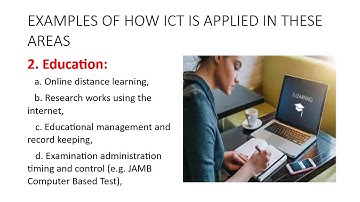 COMPUTER STUDIES JS 1 APPLICATION OF ICT IN EVERYDAY LIFE