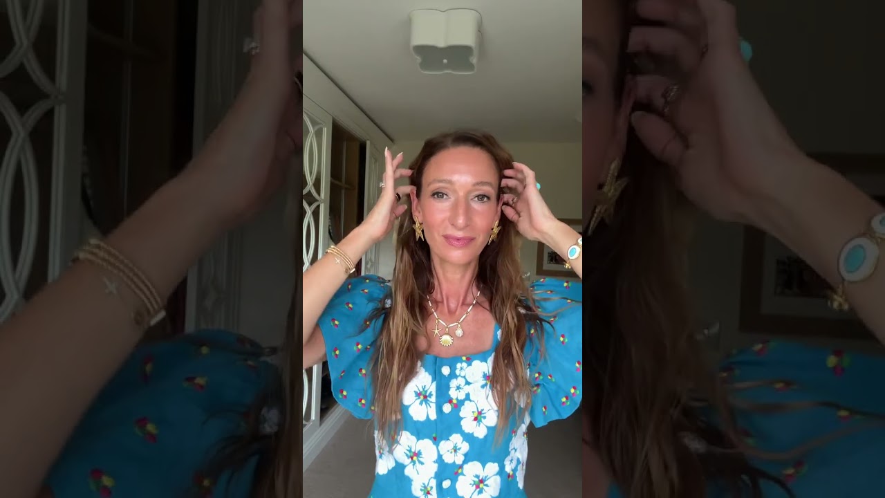 Doesn’t Francesca look absolutely beautiful in our Stella Marina Earrings?