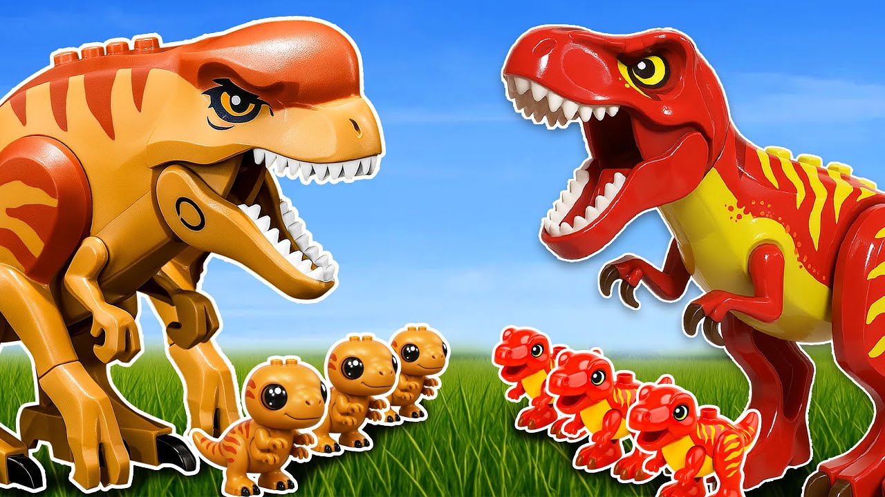 Transformando Dinosaurios de Jurassic World en Construcciones LEGO | ROBO Bricks Español