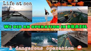 WE DID AN OPERATION IN BRAZIL | DANGEROUS MOORING OPERATION | WHAT HAPPENS? | LIFE AT SEA S2Ep07