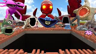 ALL SEA CREATURES MONSTERS EL GRAN MAJA KRAKEN RAGDOLL CHALLENGE DEEP PIT BIG MAZE in Garry's Mod