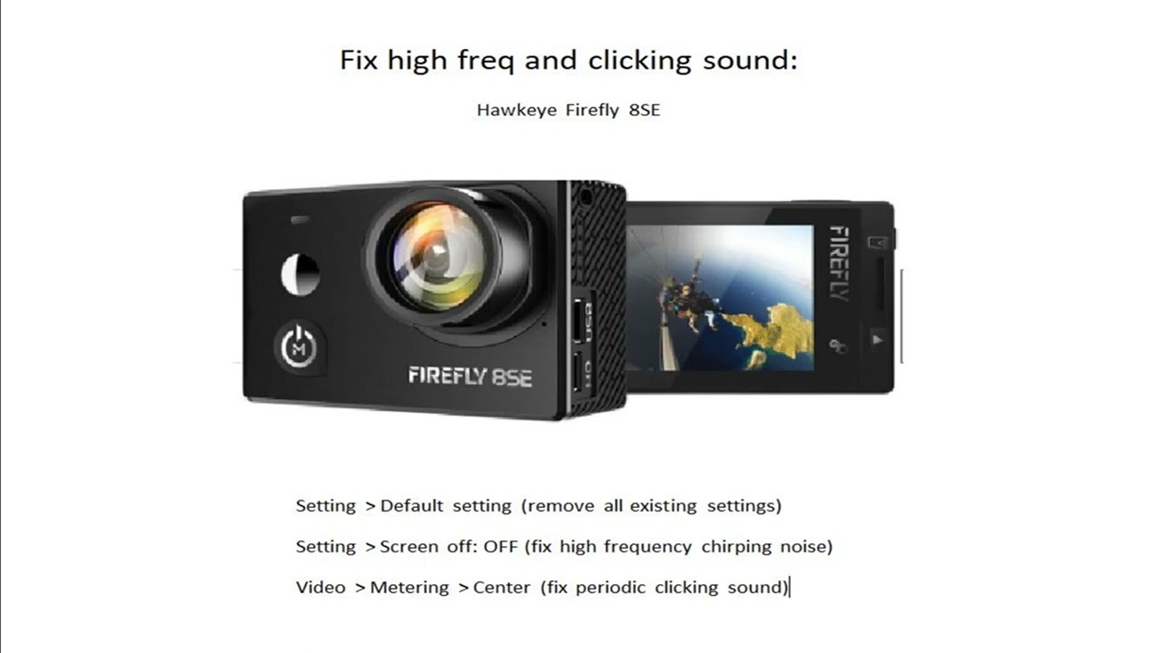 Hawkeye Firefly 8 SE Fix Chirping and Clicking sound