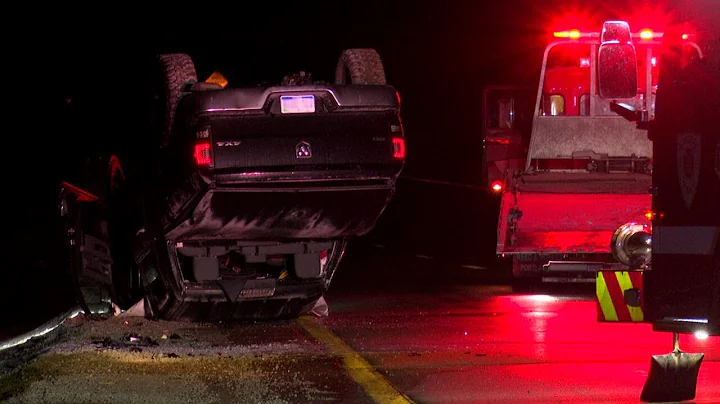 SB US-127 reopens after truck flips over