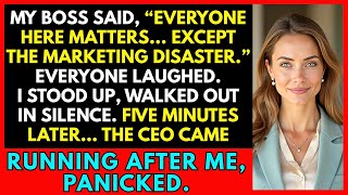 They Mocked Me at work — I Walked Out in Silence, Then the CEO Came Running After Me, Desperate