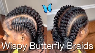 How To: 4 Wispy Butterfly Braids Tutorial | Hair And Product Details