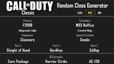 MW2 - Favela Ground War Domination (27-13) Random Class Generator #126 [2020]