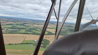 Eshott Airfield Approach And Landing In A Tiger Moth 1St August 2025