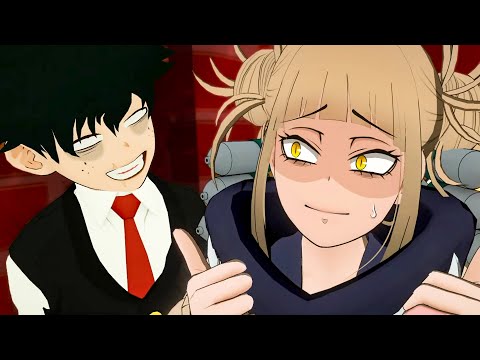 Izuku Midoriya e Himiko Toga saem em um Encontro no Boku no Hero vr