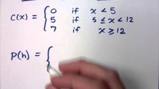 College Algebra - Part 100 (Piecewise-defined Functions)