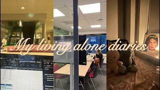 Living Alone Diaries Uni, Library & Grocery Runs نهار معايا