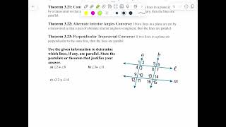 MT 3 LT 9 seminar part 1 proving lines parallel  Net Worth