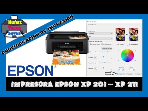 Configuracion de Impresion para Sublimacion 🖨️ EPSON XP 201- XP 211 -  YouTube