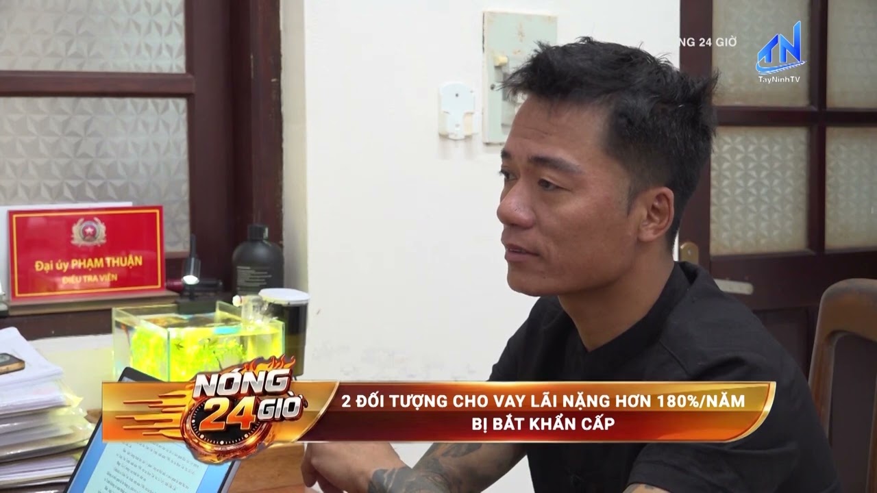2 đối tượng cho vay lãi nặng hơn 180%/năm bị bắt khẩn cấp | TayNinhTV