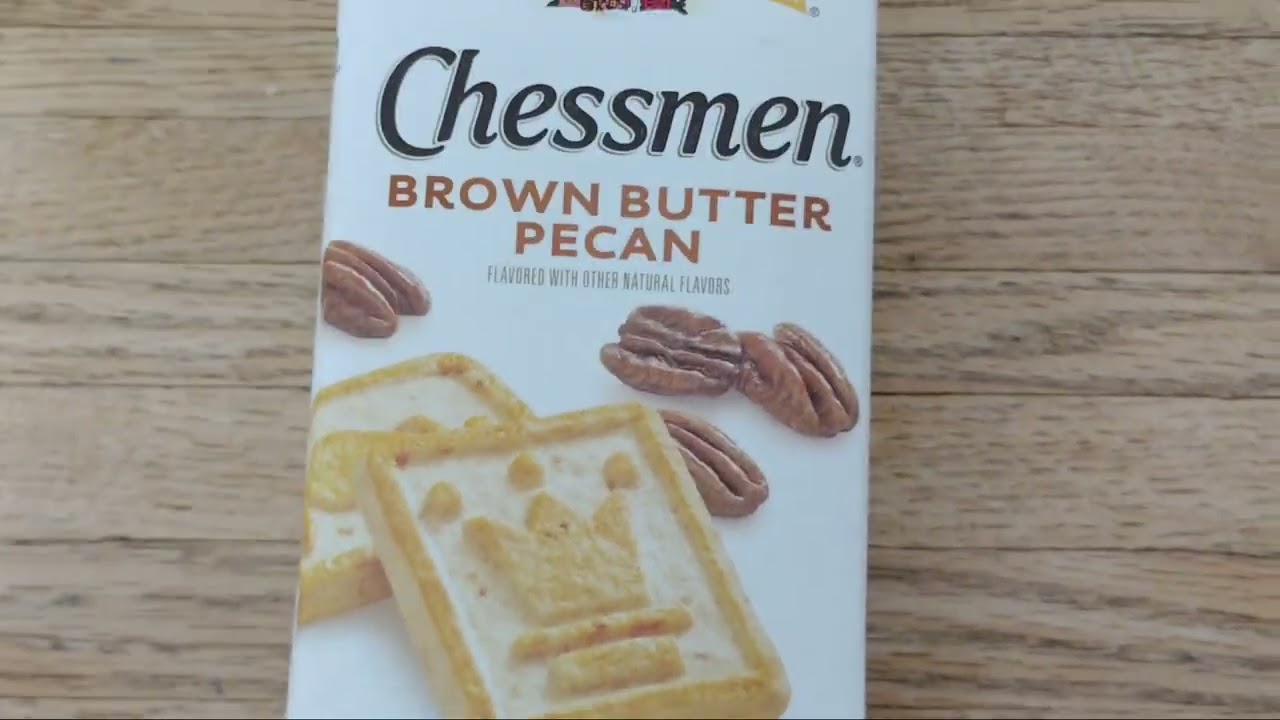 Chessmen BROWN BUTTER PECAN cookies.