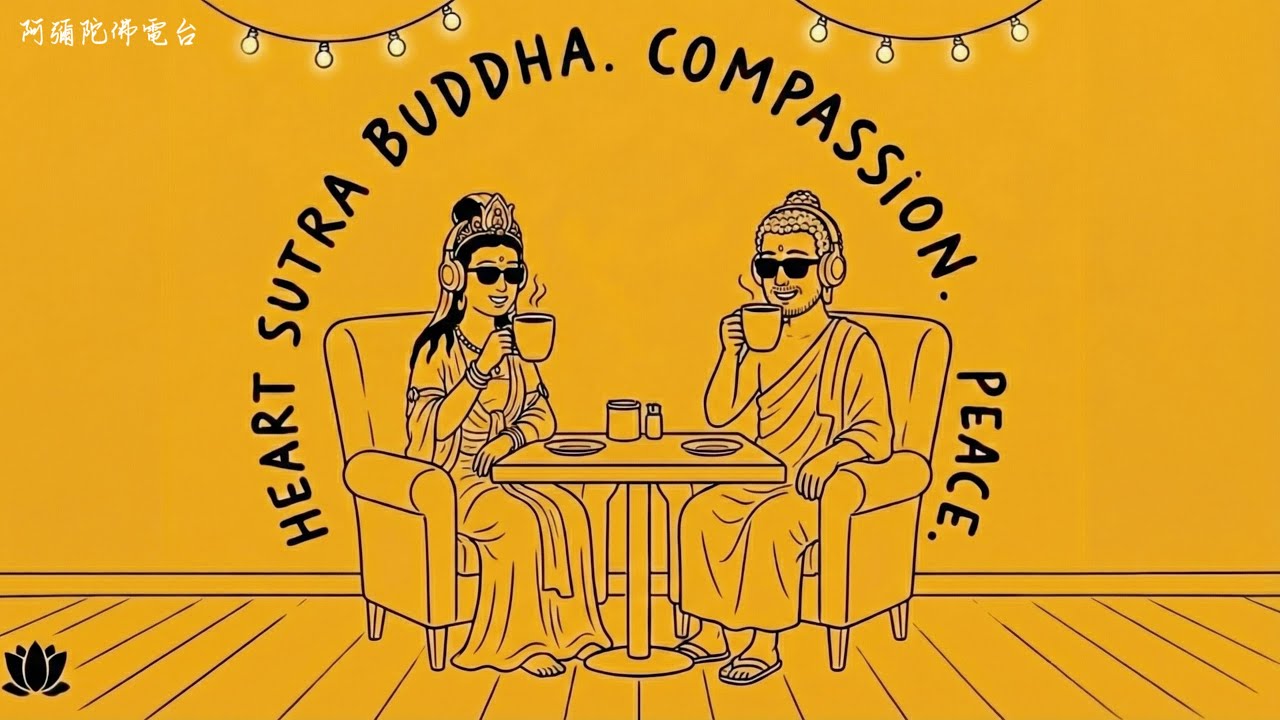 般若波羅蜜多心經 × 爵士感🎵｜柔和的爵士律動與咖啡廳氛圍｜陪你工作、讀書、冥想靜心｜咖啡廳質感佛樂合輯（喜歡爵士氛圍必收）