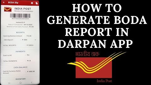 HOW TO GENERATE BODA REPORT IN DARPAN APP || GDS BPM WORK PROFILE || @Sejal.Dishawer