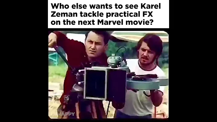 Film director Karel Zeman shows off his impeccable...