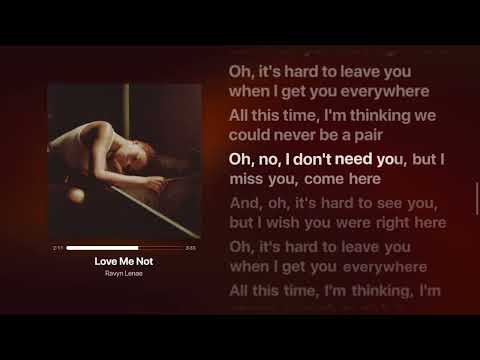 Love Me Not - Ravyn Lenae (Lyrics Video)
