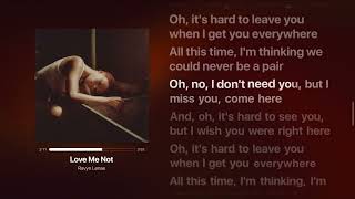 Love Me Not - Ravyn Lenae 