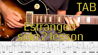 Guns n roses - Estranged solo 2 lesson with tabs