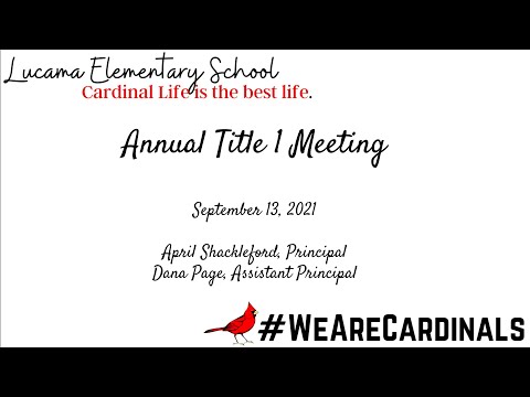 Lucama Elementary School Annual Title 1 Event