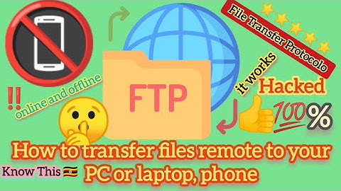 how to use FTP SERVER and remote transfer files or stillfiles to your phone #ftp #android #foryou