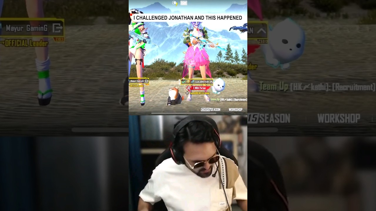 I Challenged @JONATHANGAMINGYT For 1v1 And This Happened 😱 #jonathangaming #bgmi #shorts
