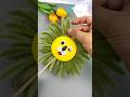 Beautiful Flower with clay and grass || DIY easy grass Flower 🌿🌿🌸🌸 #trending #ytshorts #viral #art