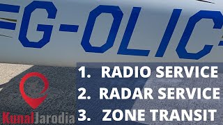 Private Pilots Licence with Radio calls - Radio service, Radar Service & Zone Transit - Tecnam P2008