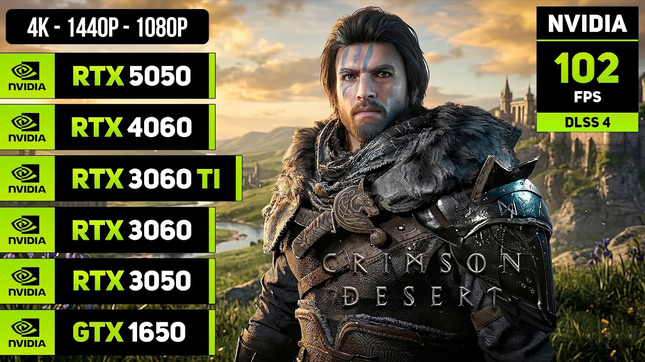 Crimson Desert - RTX 5050, 4060, 3060 TI, 3060, 3050, GTX 1650