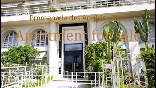 Promenade des Anglais - Nice:  apartment for sale with sea view balconies. Price: 950 000 €.