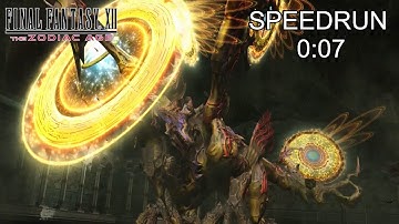FF XII: TZA Hell Wyrm Speedrun 0:07
