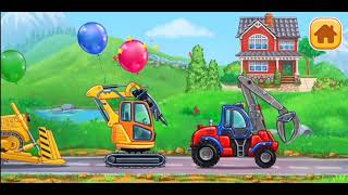 TRUCK GAMES FOR KIDS HOUSE BUILDING CAR WASH screenshot 1