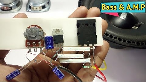 Diy Powerful Amplifier Using C5200 & 2n3055 Transistors With Bass Booster Volume