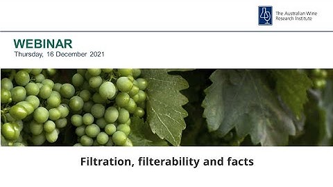 Filtration, filterability and facts