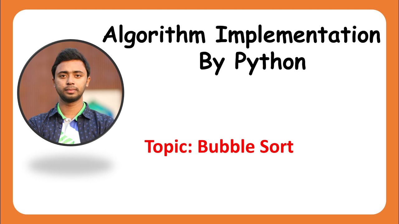 Bubble Sort in python - YouTube