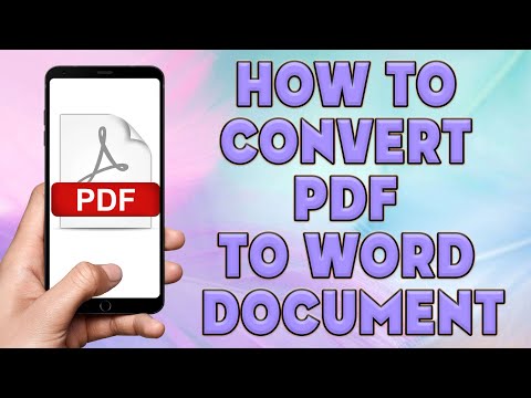 Video: Hoe omskep ek 'n PDF-lêer na Word-dokument?