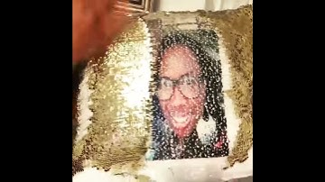 Mermaid/Sequin Pillows with Picture/Photo and/or Phrase of Choice