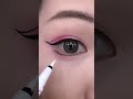 ✨ Overlaying White Eyeliner Tutorial | Ten Thousand Stars Eye Makeup Look 🌟#shorts#eyeliner #makeup