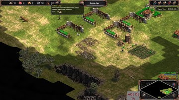 AOE Definitive Edition Gameplay - 2 VS 2 Map Hill Country ( Choson , Phoenician vs Persian , Roman )