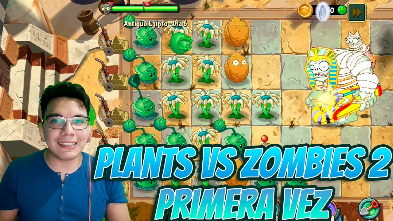 Jugando Plants vs Zombies 2 por primera vez - YouTube