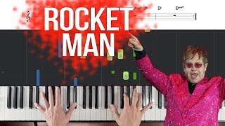 Como tocar Rocket Man do Elton John | Como tocar piano