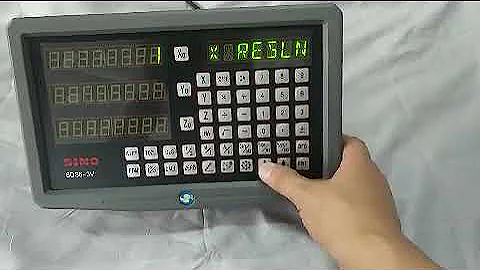 How to choose or seting  resolution of SINO DRO display SDS6 3V